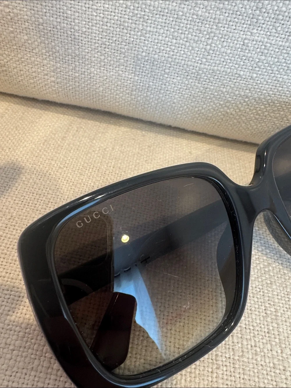 Gucci Oversized Square Black Sunglasses